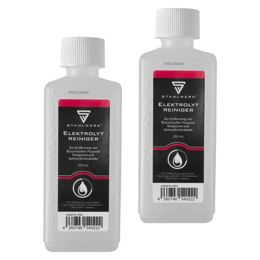 STAHLWERK Elektrolytreiniger für Schweißnaht-Reinigungsgeräte, 2er Set, 2 x 250 ml - Bild 2