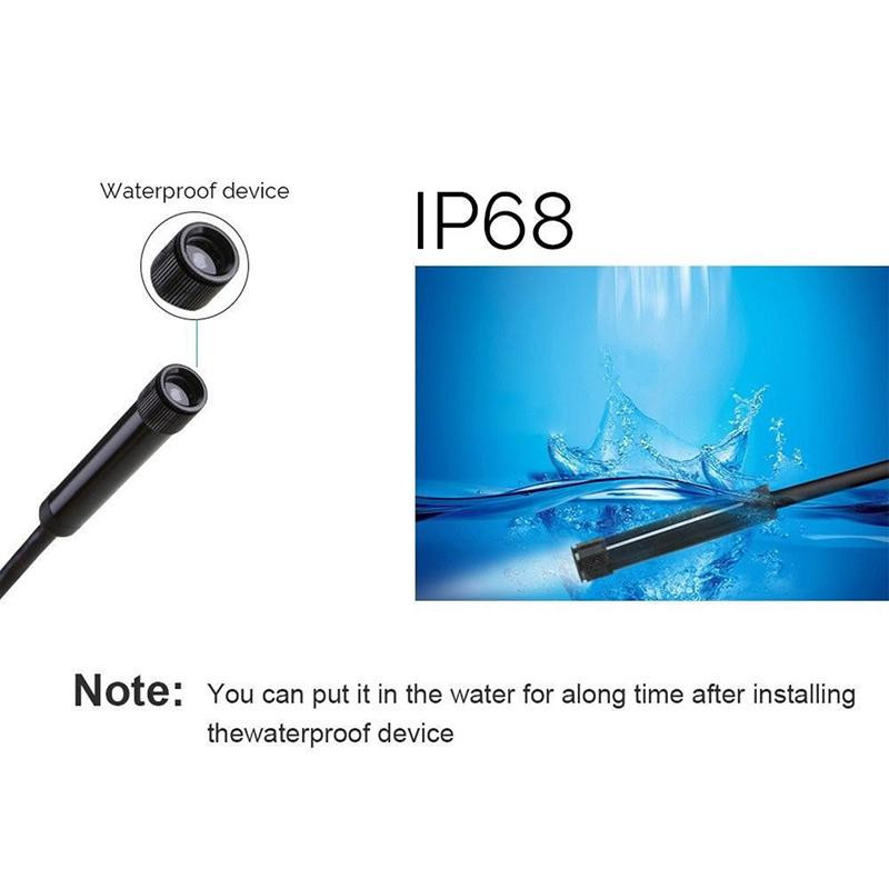 Calia 3 in 1 USB Typ-C Endoskop Inspektionsboreskop mit HD-Kamera IP68 in Schwarz - Bild 6