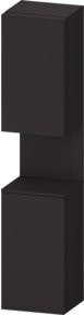 Duravit Hochschrank Qatego in Graphit Matt mit 2 Türen und Glasfachböden, B: 40 cm, T: 36 cm, H: 176 cm - Bild 1