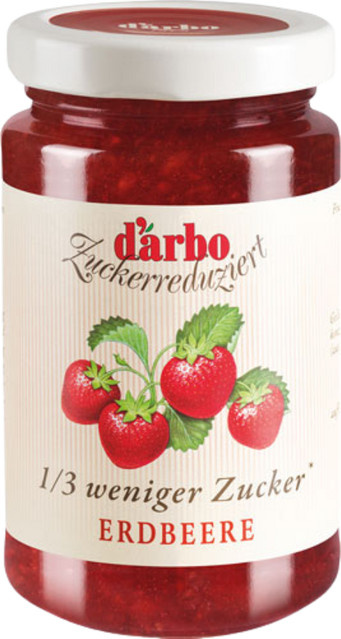 Darbo Erdbeere Fruchtaufstrich zuckerreduziert 250 g - Bild 1