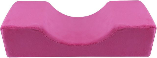 Wimpernkissen aus Memory Foam für Wimpernverlängerungen mit Taschen in Pink - Bild 1