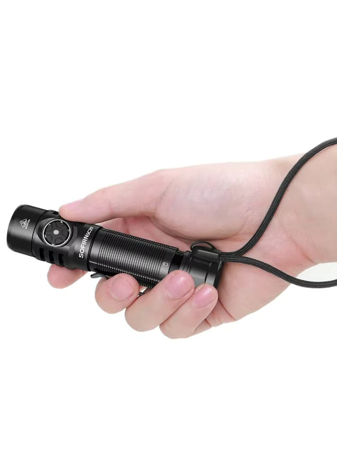 Sofirn SC29 LED Taschenlampe mit 3000 Lumen, wiederaufladbare EDC Laterne in Schwarz, IP68 wasserdicht - Bild 7