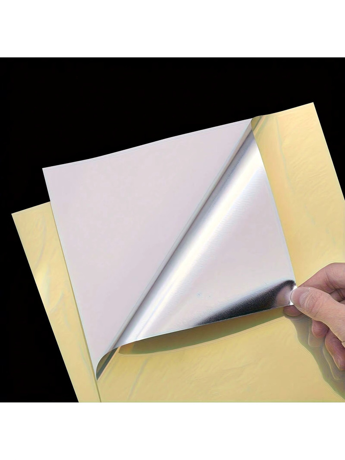 Gold Vinyl Aufkleberpapier für Tintenstrahldrucker, 20 Blatt, B: 29,7 cm, H: 29,7 cm - Bild 2