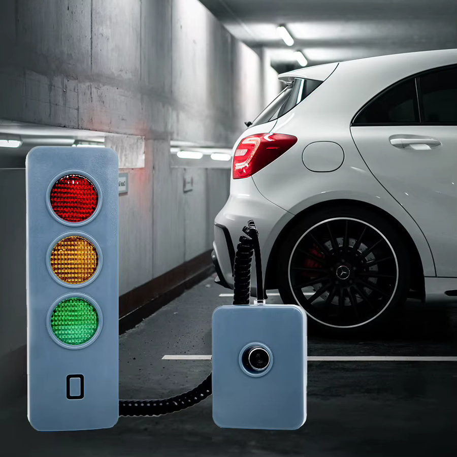 ALLOYSEED Garagensicherheitsbeleuchtung mit dreifarbigem LED-Verkehrslicht, batteriebetrieben, grau, rechteckig - Bild 4