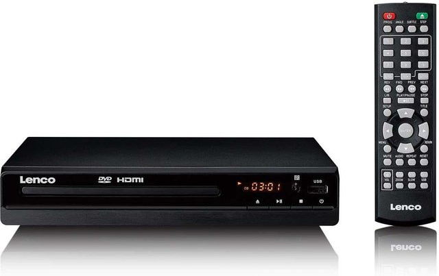 Lenco DVD-121BK DVD-Player in Schwarz mit HDMI und USB-Anschluss - Bild 1
