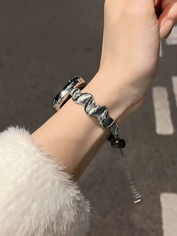 JBAILI Uhrenarmband Edelstahl, Silber, Unisex - Bild 3