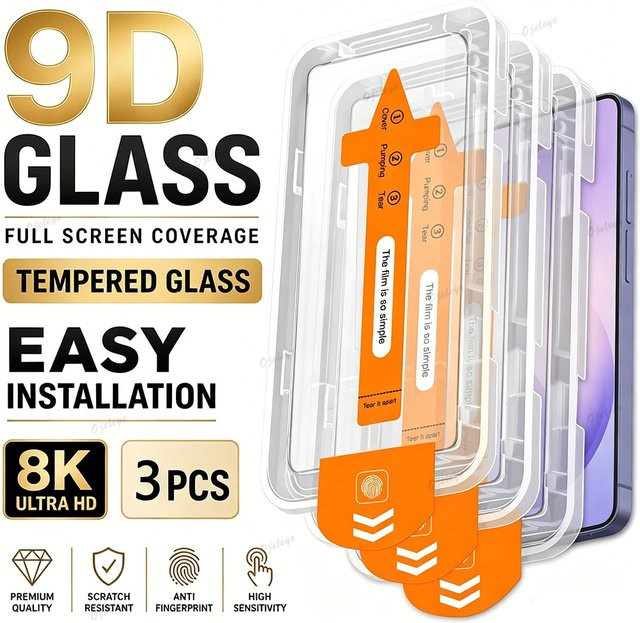 Xiaomi Displayschutzfolie aus Glas für Redmi Note 14 13 Pro 12 11 10 9 15C 14C 13C 12C transparent - Bild 1