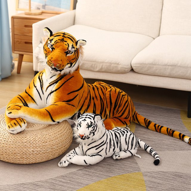 TotoJay Tiger Plüsch Spielzeug, Weiß, Braun - Bild 1