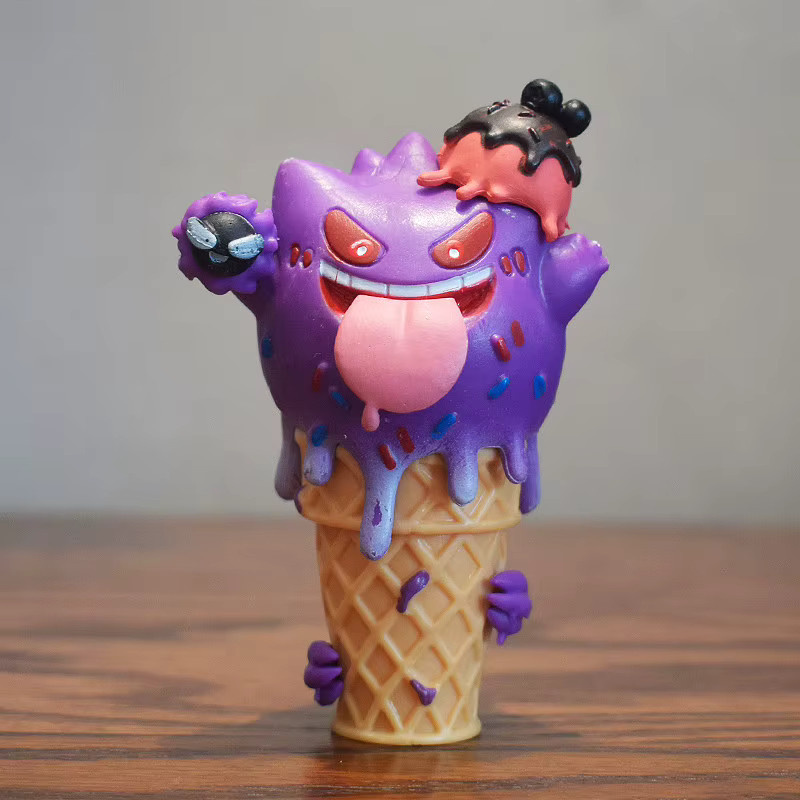 Pokémon Eiscreme-Waffel-Serie Blindbox Psyduck Gengar, Actionfigur, Puppe, Modell Spielzeug - Bild 2