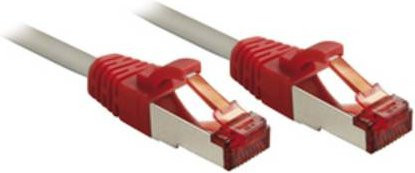 Lindy RJ45 Crossover-Patchkabel CAT 6 S/FTP Ethernet LAN Grau, Länge: 30,0 m - Bild 1