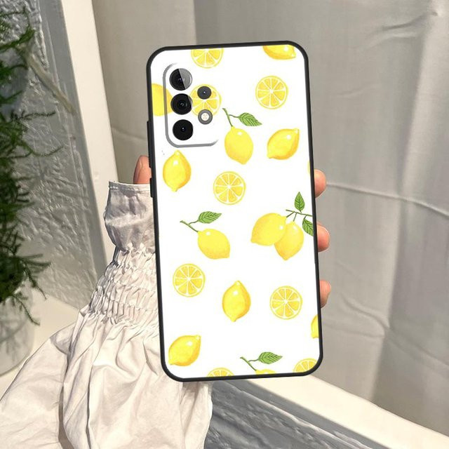 Samsung Handyhülle Frucht Zitrone für Galaxy A54 A34 A13 A53 A73 A51 A71 und weitere Modelle, Multicolor - Bild 1