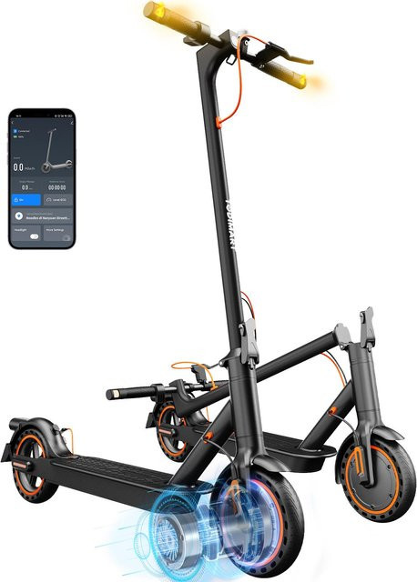 TODIMART E-Scooter T3S-EU mit Straßenzulassung ABE, 350W Motor, 30 km Reichweite, 8,5 Zoll Wabenreifen und Turn Signal in Schwarz - Bild 1