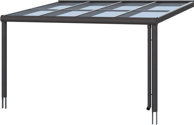 Skan Holz Terrassenüberdachung Modena in Anthrazit mit Verbund-Sicherheits-Glas und Aluminiumgestell, B/T/H: 434 x 257 x 252 cm - Bild 1