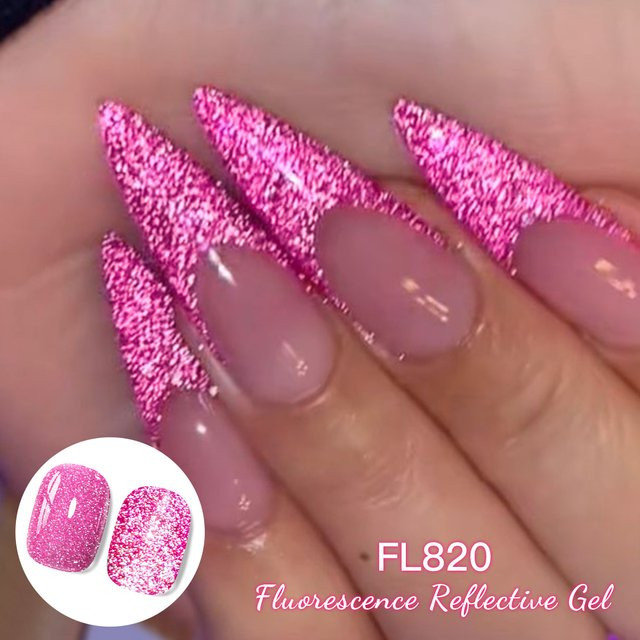 Four Lily Glitzer-Gel-Nagellack, Neon, Schimmernd, 10 ml - Bild 1