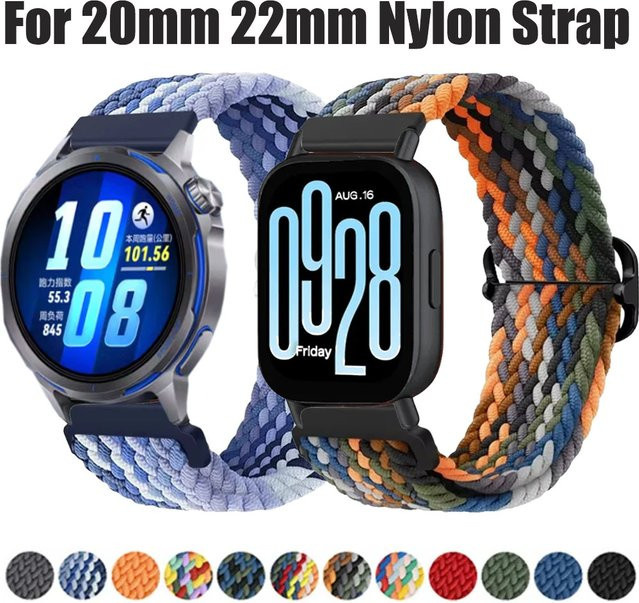 Uhrenarmband Nylon, geflochten, Unisex, 20mm, 22mm - Bild 1