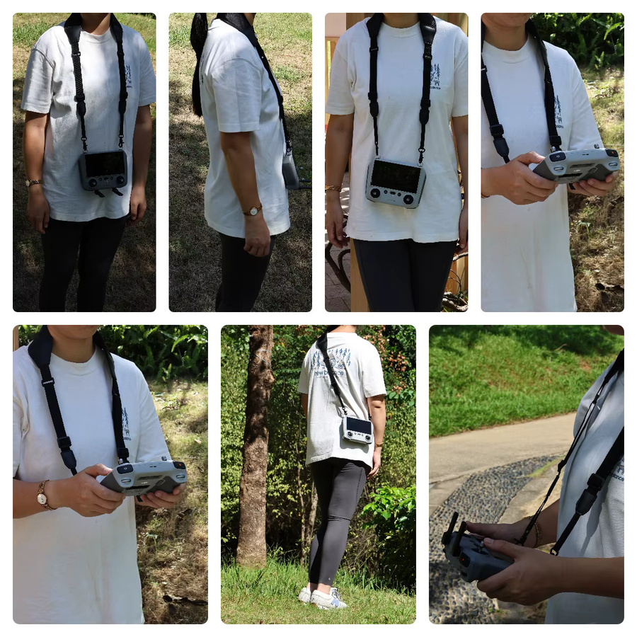 DJI Umhängeband in Schwarz für DJI RC, RC 2 und RC Pro Controller sowie DJI Mini 4/5 Pro, Air 3S, NEO 2 und Mavic 3/4 Pro Zubehör Lanyard - Bild 3