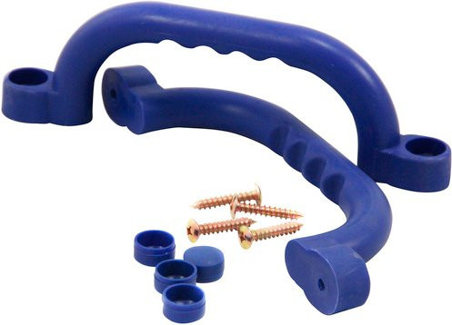 Karibu Handgriffe 2er Set Blau für Kinderspielgeräte, B/T/H: 2,2 x 2,2 x 4 cm - Bild 2