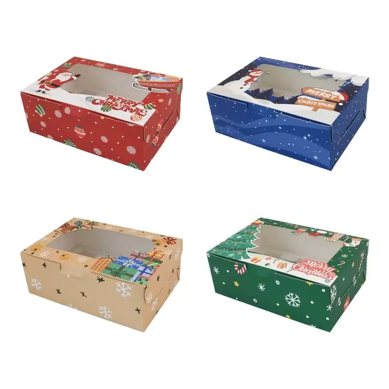 12 Stück Weihnachtsthema Papier-Cupcake-Geschenkboxen für deine Party - Bild 2