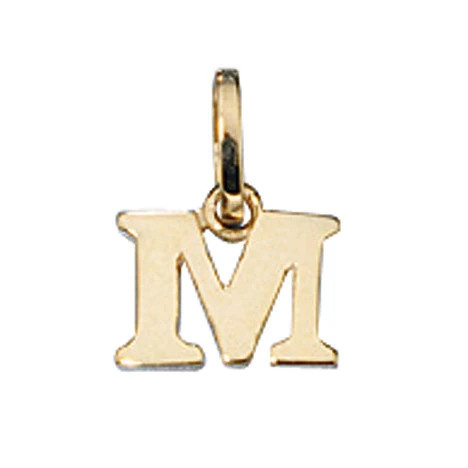 Colfem Anhänger Buchstabe M, 333 Gelbgold, Unisex - Bild 1