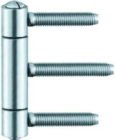 BAKA Einbohrband C 1-15 WF 3-teilig in Topzink für Holztüren bis 60 kg DIN L/R - Bild 1