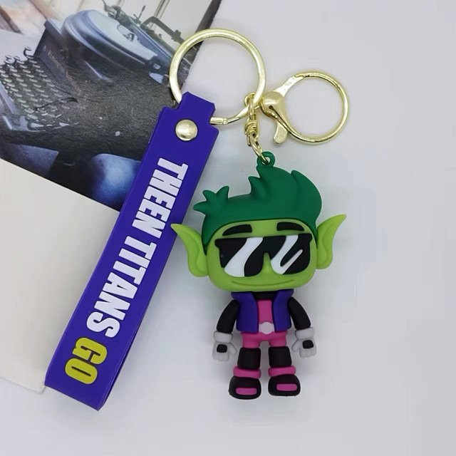 CHIC STUDIO Schlüsselanhänger, Cartoon Teen Titans Go, Blue, Kinder - Bild 1