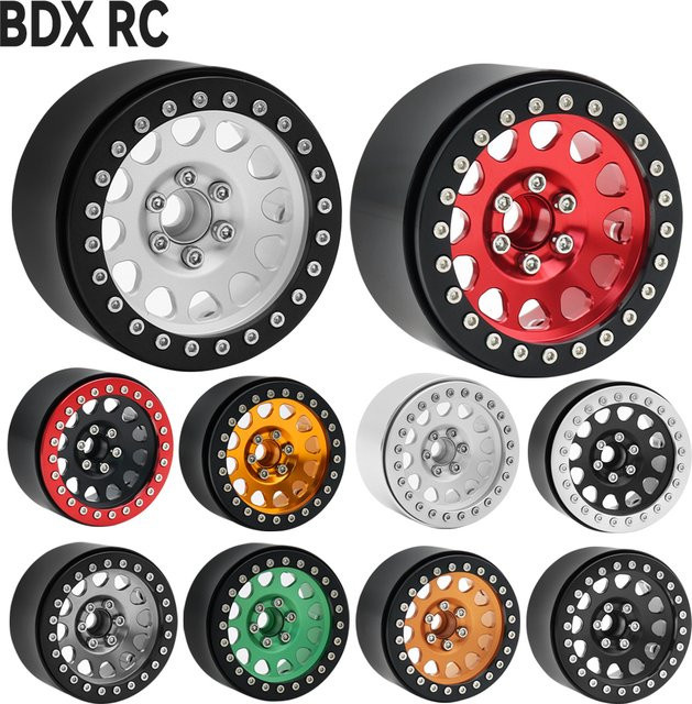 MYH RC RC Auto Metall Beadlock Räder Felge, 1:10, Rot - Bild 1