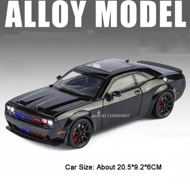 Linyi Toy Car Viper Hellcat Modell Spielzeugauto, 1:24, Licht und Sound, ab 14 Jahren - Bild 1