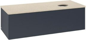 V&B Waschtischunterschrank Antao ohne Frontstruktur, matt weiß lackiert, B/T/H: 120 x 36 x 50 cm - Bild 1