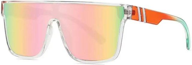 Aoseides Sonnenbrille Square, Vollrand, Kunststoff, Unisex, white - Bild 1