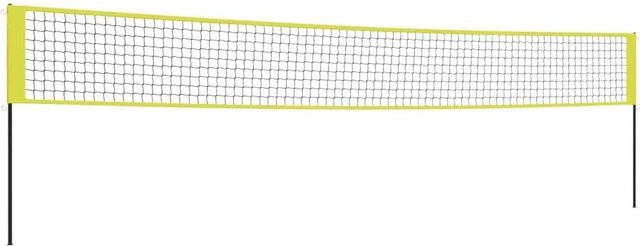 vidaXL Volleyballnetz in Gelb und Schwarz aus PE-Gewebe, B x H: 823 x 244 cm - Bild 1