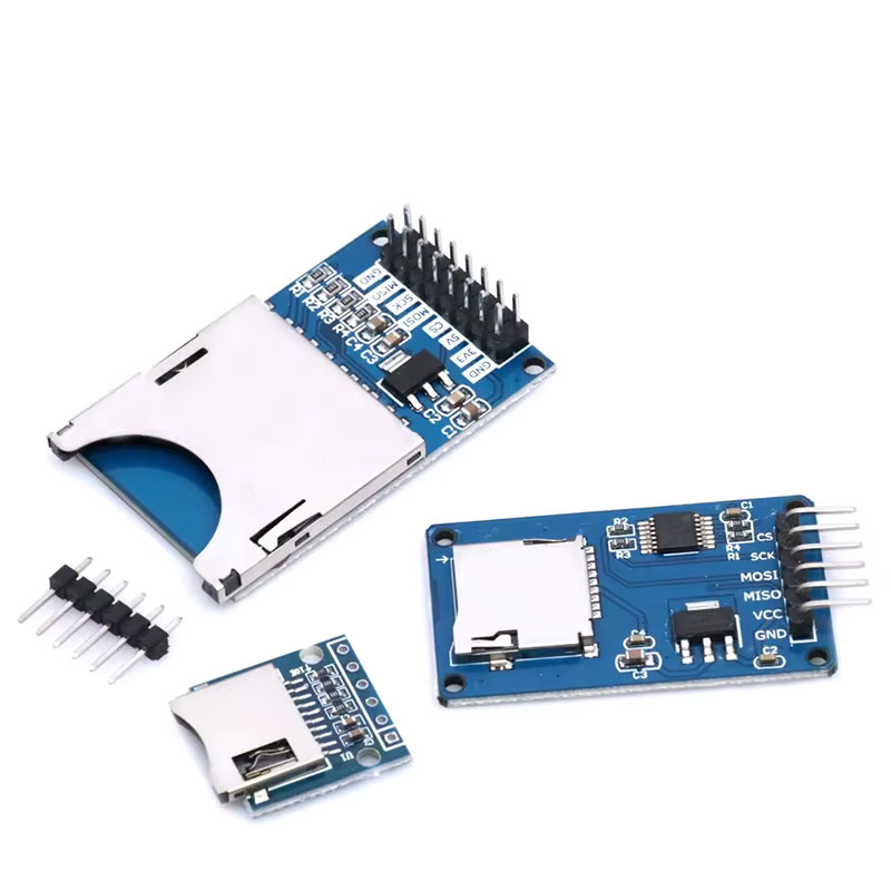 Mini Micro SD TF Karten Speichererweiterungsplatine Memory Shield Modul mit SPI-Schnittstelle und Level-Konverter-Chip für Arduino, Blau - Bild 4
