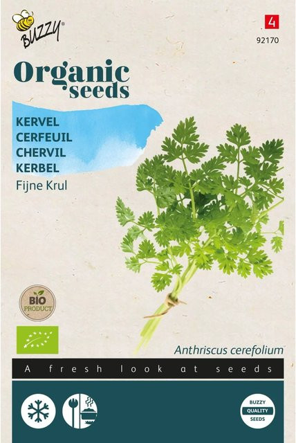 Buzzy Organic Bio Kerbel Krauser Samen für die Aussaat im Freiland, 1,75 g - Bild 1