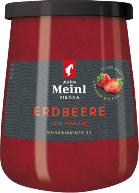 Julius Meinl Erdbeere Fruchtaufstrich fein passiert 350 g - Bild 1