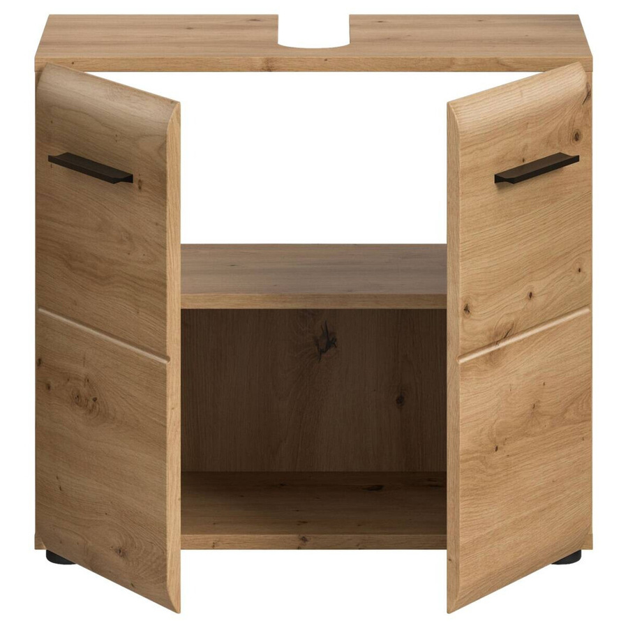 Waschbeckenunterschrank xonox.home Ice Artisan Oak Nachbildung Braun B/H/T: 60 x 54 x 30 cm - Bild 3