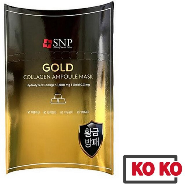 SNP Gold Kollagen Ampullenmaske, 10 Stück, Unisex - Bild 1