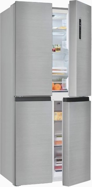 Exquisit Multidoor Kühlschrank MD425-150-040C in Silber Inoxlook mit No-Frost und Dynamic Cooling, B/T/H: 79,5 x 70,0 x 180,0 cm - Bild 1