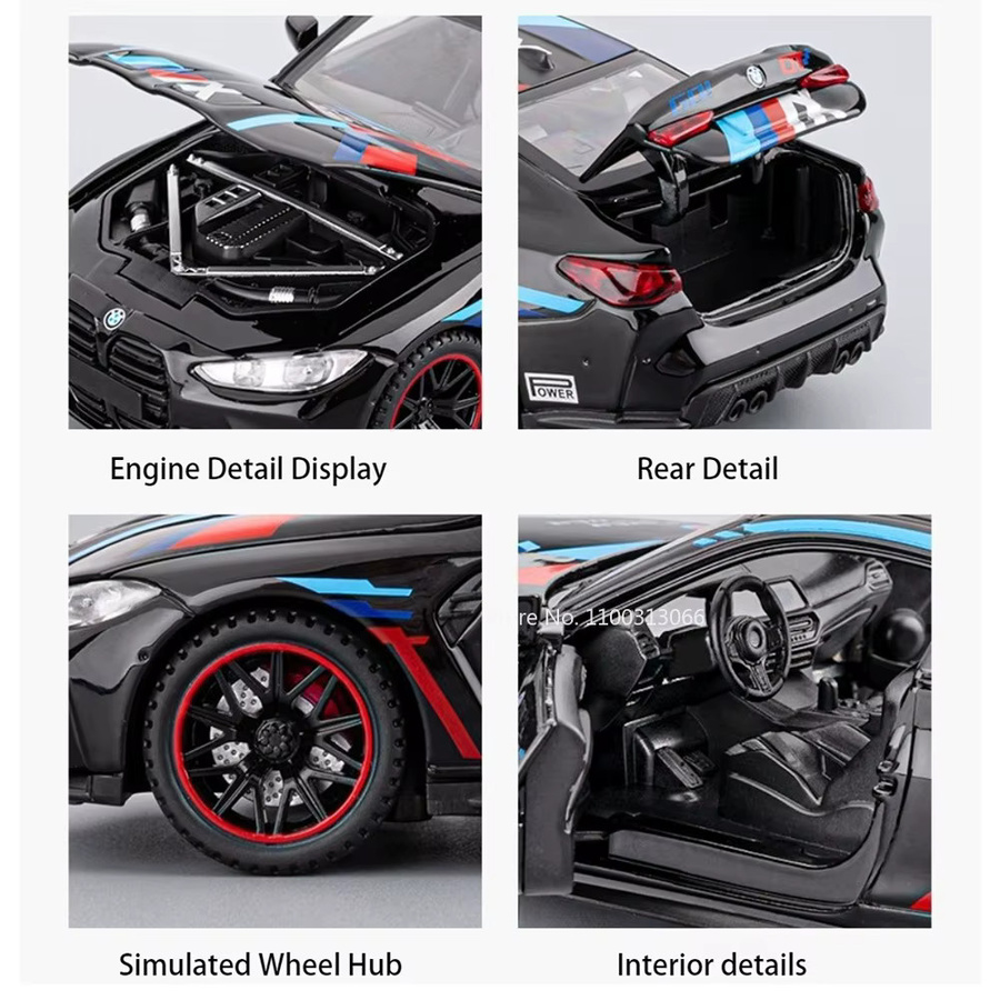caipo M4 Spielzeugauto, Modell, 1:32, Metall, mit Licht und Sound - Bild 3