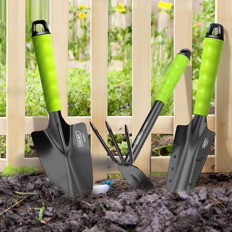 Deli Hause Multifunktionale Mini Gartenarbeitsschaufel zum Jäten und Graben aus Eisen - Bild 2