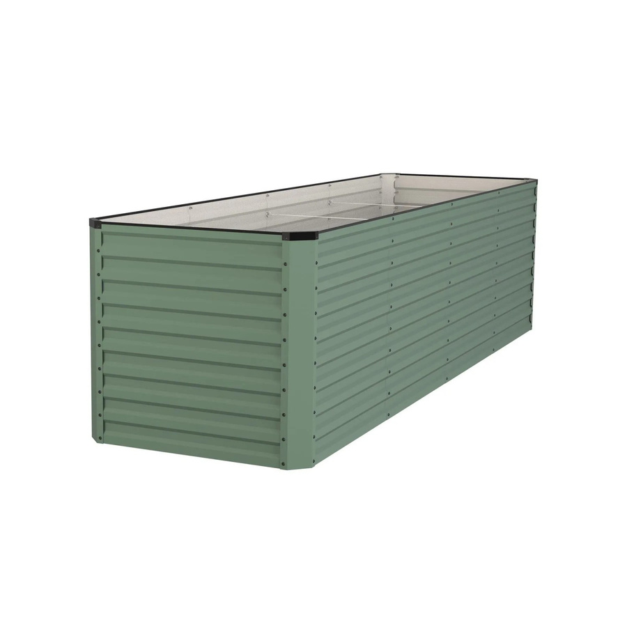 RIVARO Select Hochbeet von VidaAtHome in Waldgrün und Schwarz aus Stahl, B/T/H: 345 x 100 x 90 cm - Bild 2