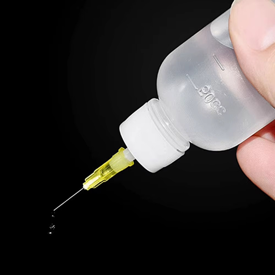 Transparente Kunststoff-Kleberflasche mit Nadel und Spitzenapplikator für DIY-Projekte, 50 ml - Bild 2
