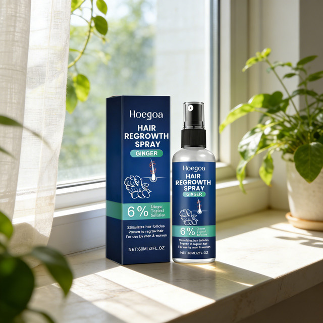 Hoegoa Haarwuchs-Spray, 60 ml, Damen, für strapaziertes Haar - Bild 1