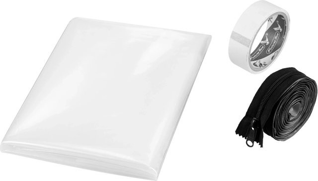 LUX-TOOLS Folientür mit Zipper, transparent, B: 110 cm, H: 210 cm - Bild 1