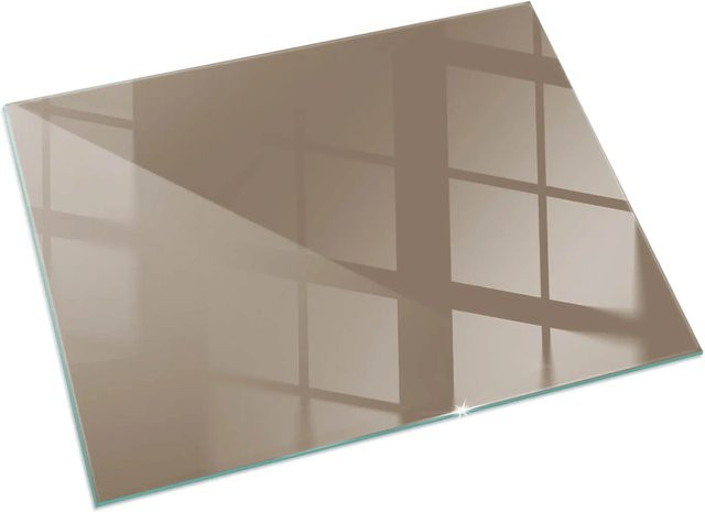 Tulup Glasplatte für Kamin und Öfen in Braun, B: 60 cm, T: 40 cm - Bild 1