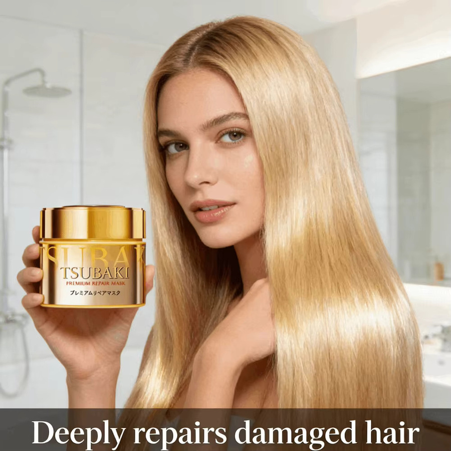 Tsubaki Salon Haarmaske für strapaziertes und trockenes Haar, 180/360g - Bild 2