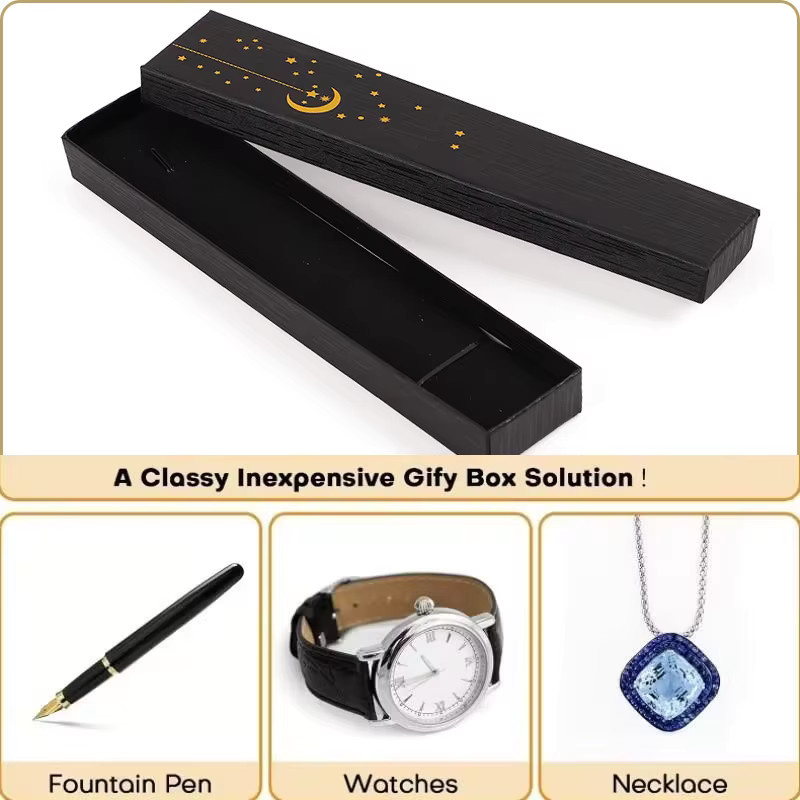 ZQNYCY Ramadan Geschenkboxen mit Mond und Sternen für Eid Mubarak Schmuck und Armband als Islamische Party Dekoration in Weiß - Bild 3