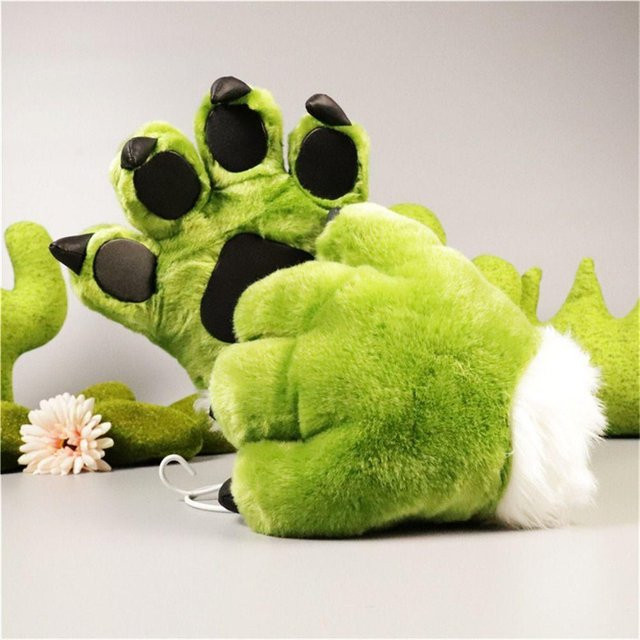 Yiran bag Tigerklauen Handschuhe, Plüsch / Textil, Schwarz, ab 3 Jahre - Bild 1