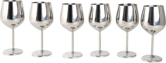 ECHTWERK Edelstahlgläser Silber 0,5 l (6er Set) - Bild 1