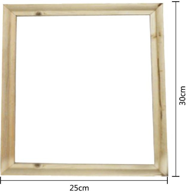 Holzrahmen für Leinwand und Ölgemälde in Natur und Beige, B/H: 25 x 30 cm - Bild 1