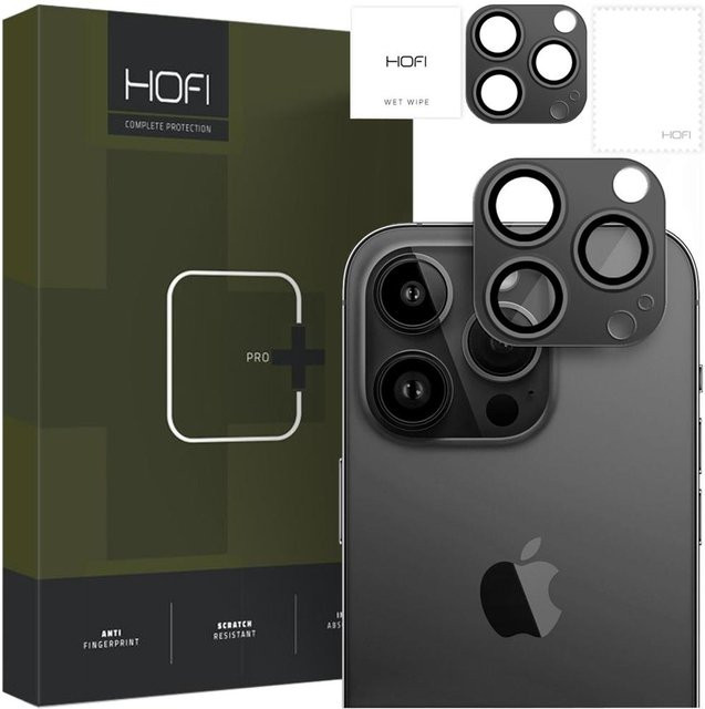 Hofi Fullcam Pro+ Kameraabdeckung für iPhone 15 Pro und 15 Pro Max in Schwarz - Bild 1