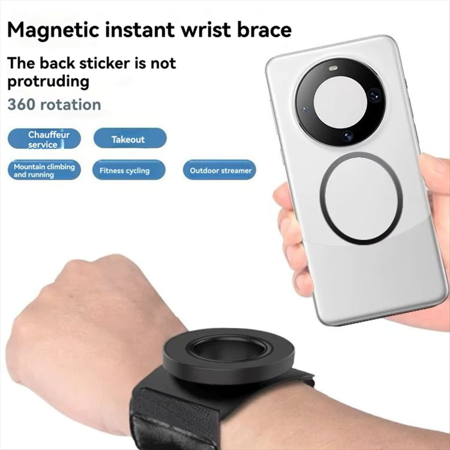 Universelles Sport-Armband für Smartphones mit 360 Grad Drehung und abnehmbarem Telefonhalter in Schwarz - Bild 3